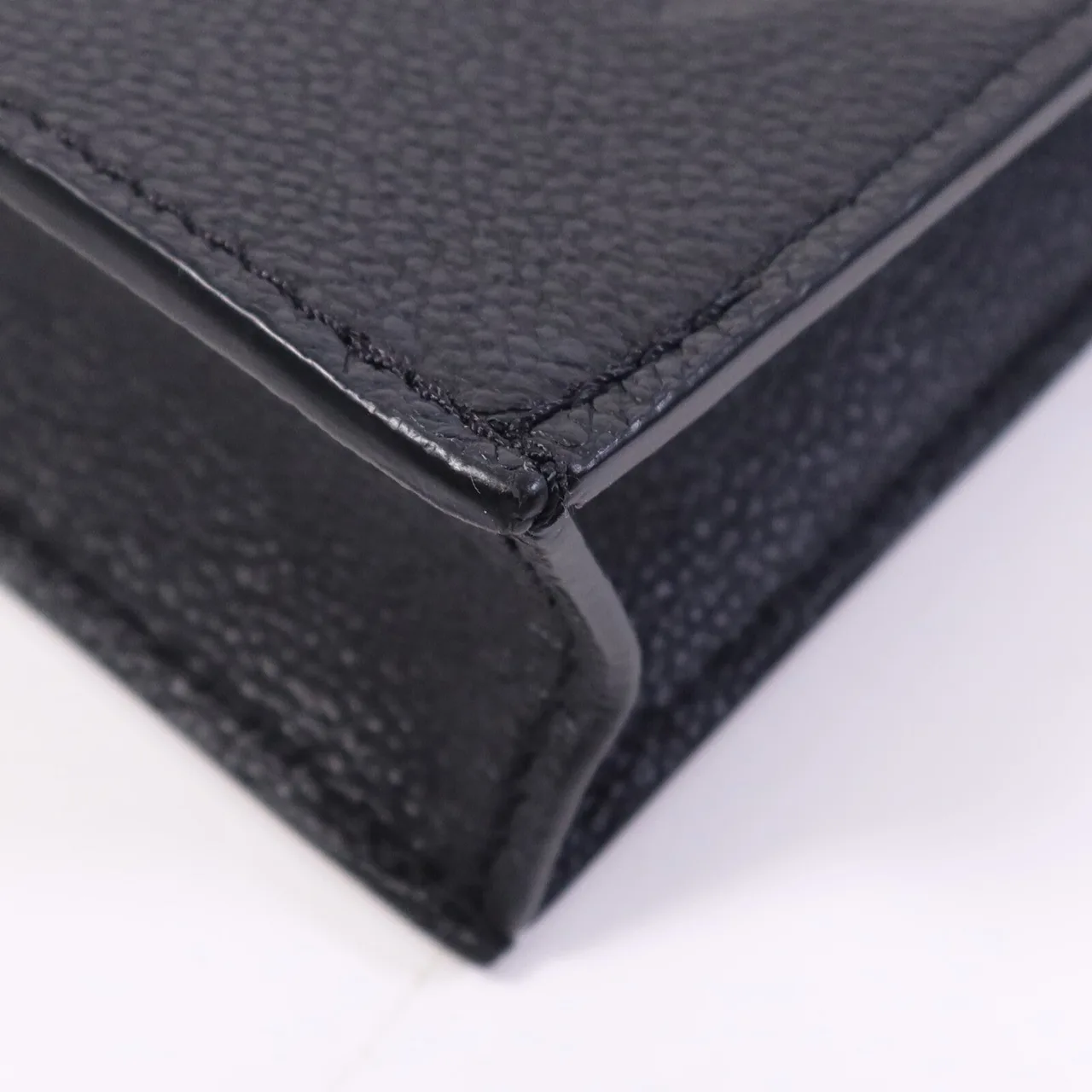 LOUIS VUITTON Petit Sac Plat M81417 2-Way Bag Calfskin 黑色 Calfskin Rank A - Thumbnail 7