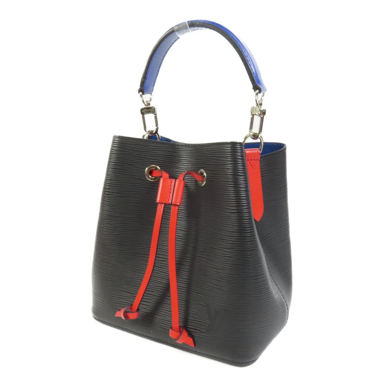 LOUIS VUITTON NeoNoe M40156 兩用包 牛皮 黑色 / 紅色 牛皮 中古品A - 縮圖 3