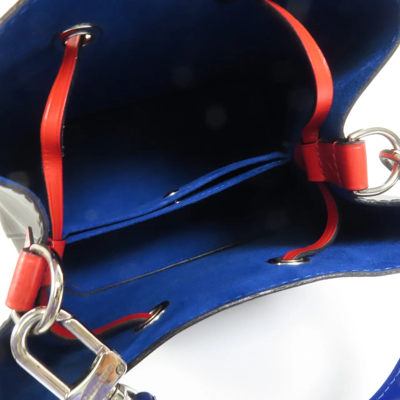 LOUIS VUITTON NeoNoe M40156 兩用包 牛皮 黑色 / 紅色 牛皮 中古品A - 縮圖 5