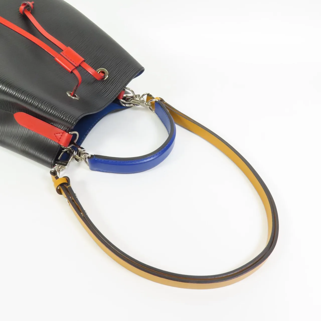 LOUIS VUITTON NeoNoe M40156 兩用包 牛皮 黑色 / 紅色 牛皮 中古品A - 縮圖 6