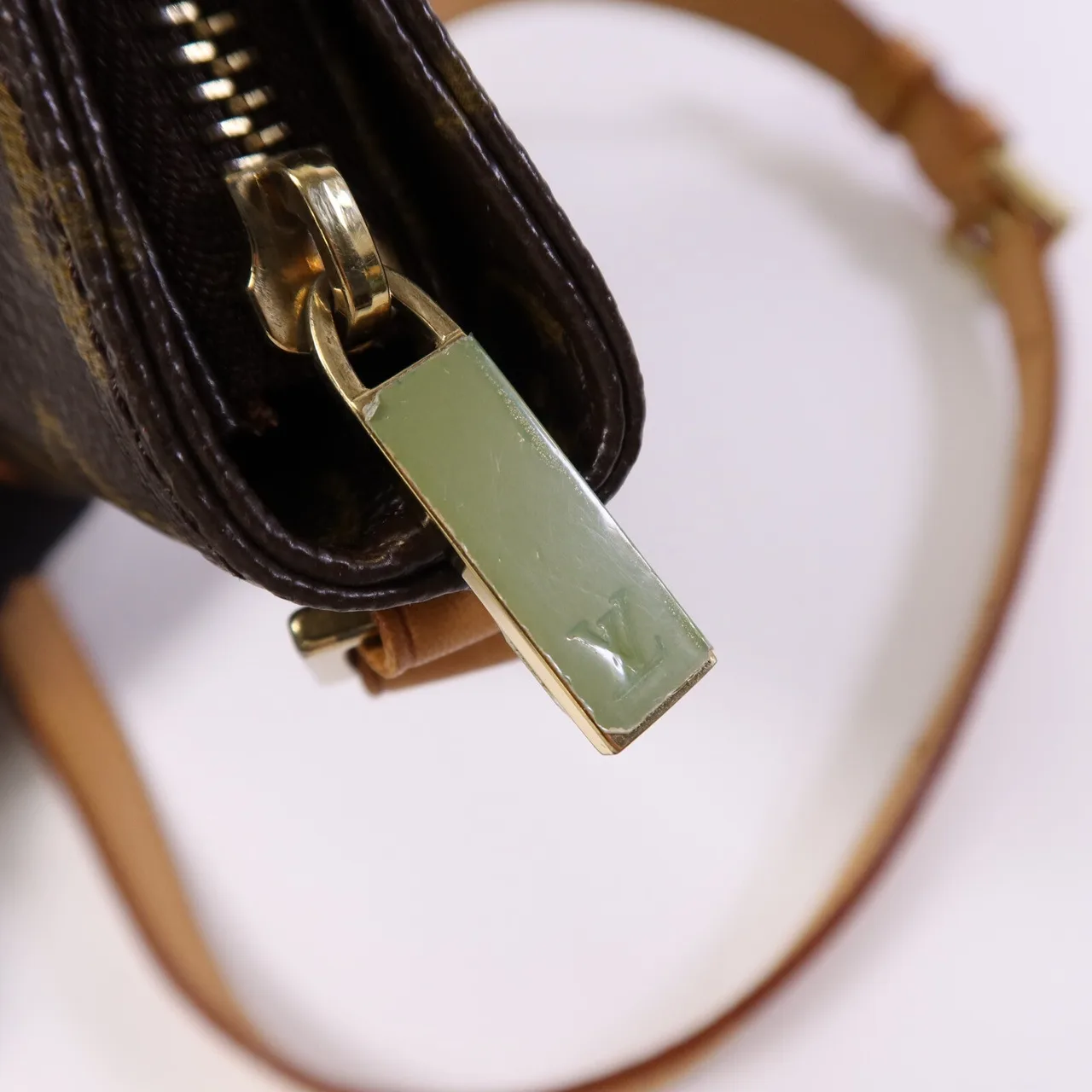 LOUIS VUITTON Trotteur M51240 肩背包 塗層帆布 棕色 塗層帆布 中古品B - 縮圖 10