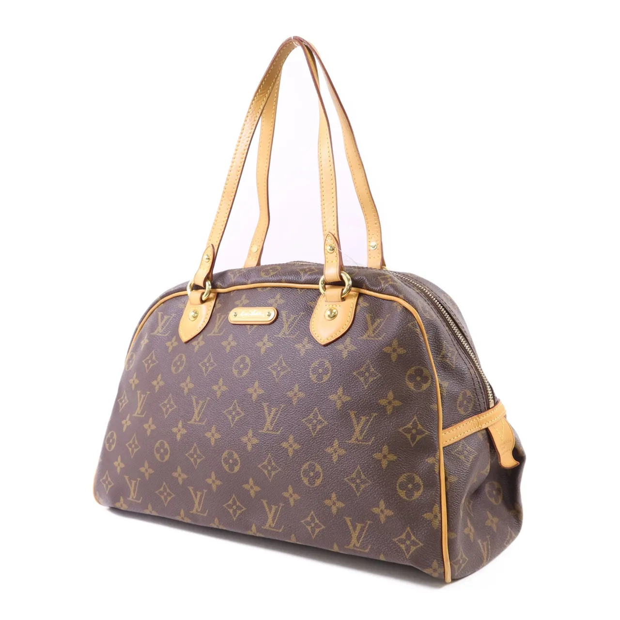 LOUIS VUITTON Montorgueil M95566 肩背包 塗層帆布 棕色 塗層帆布 中古品B - 縮圖 3