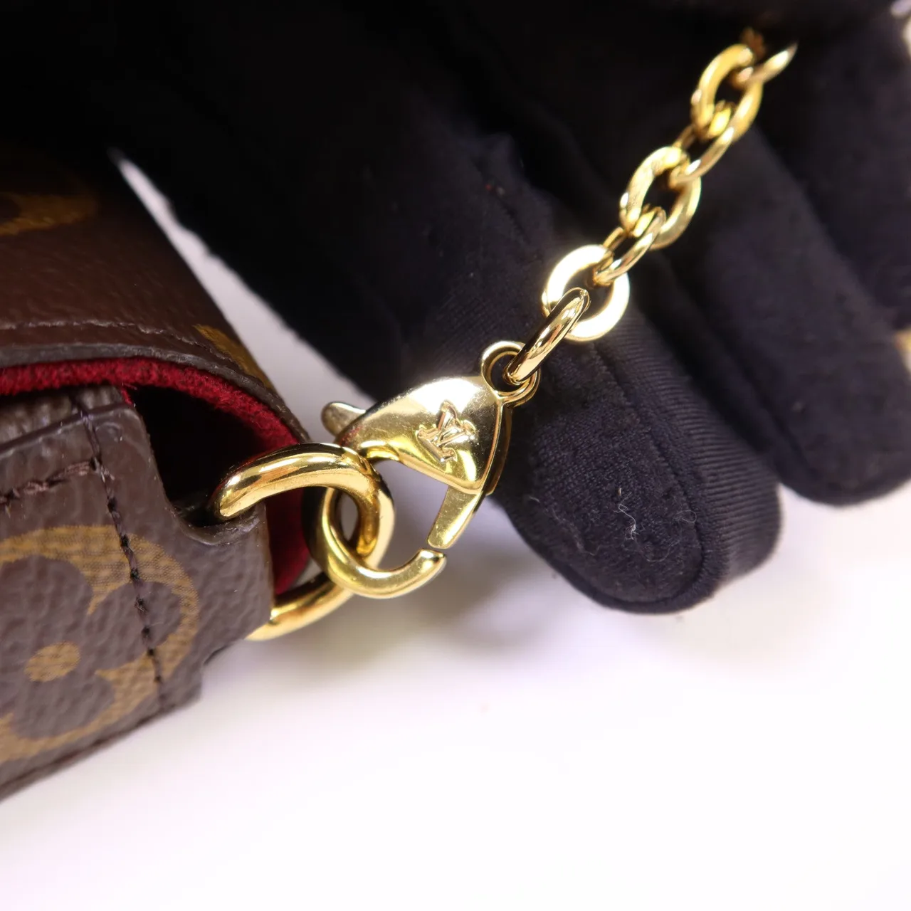 LOUIS VUITTON Felicie M81896 肩背包 塗層帆布 棕色 塗層帆布 中古品A - 縮圖 9