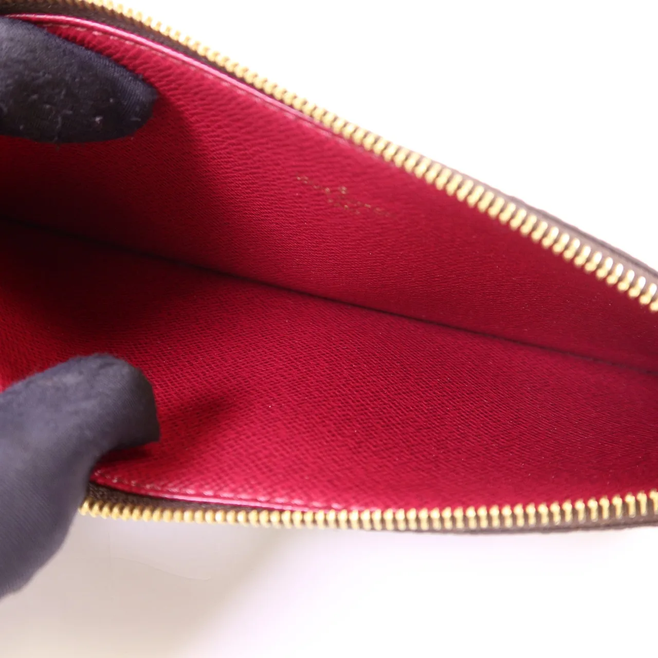 LOUIS VUITTON Felicie M81896 肩背包 塗層帆布 棕色 塗層帆布 中古品A - 縮圖 12