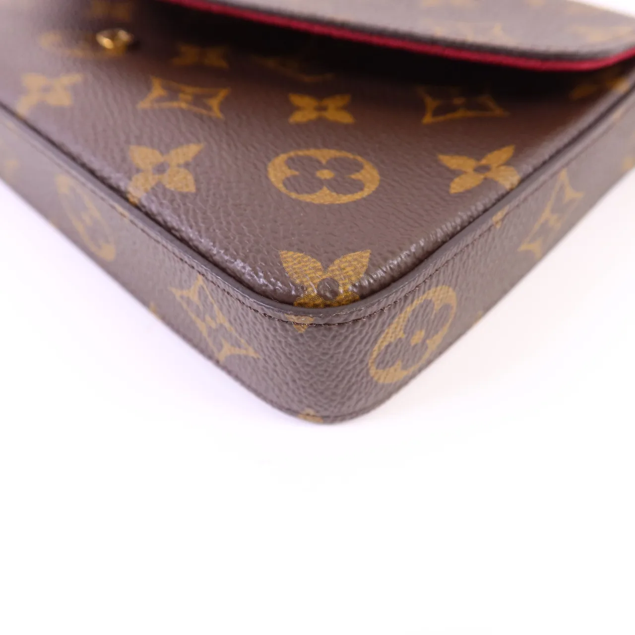 LOUIS VUITTON Felicie M81896 肩背包 塗層帆布 棕色 塗層帆布 中古品A - 縮圖 14