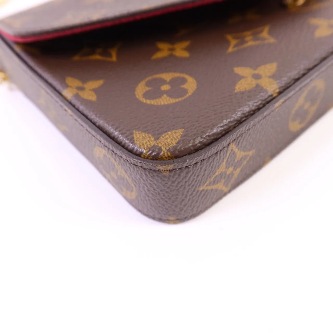 LOUIS VUITTON Felicie M81896 肩背包 塗層帆布 棕色 塗層帆布 中古品A - 縮圖 15