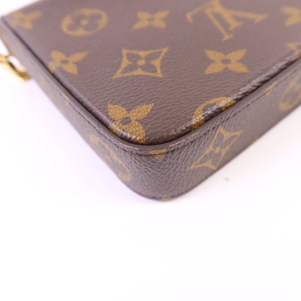 LOUIS VUITTON Felicie M81896 肩背包 塗層帆布 棕色 塗層帆布 中古品A - 縮圖 17