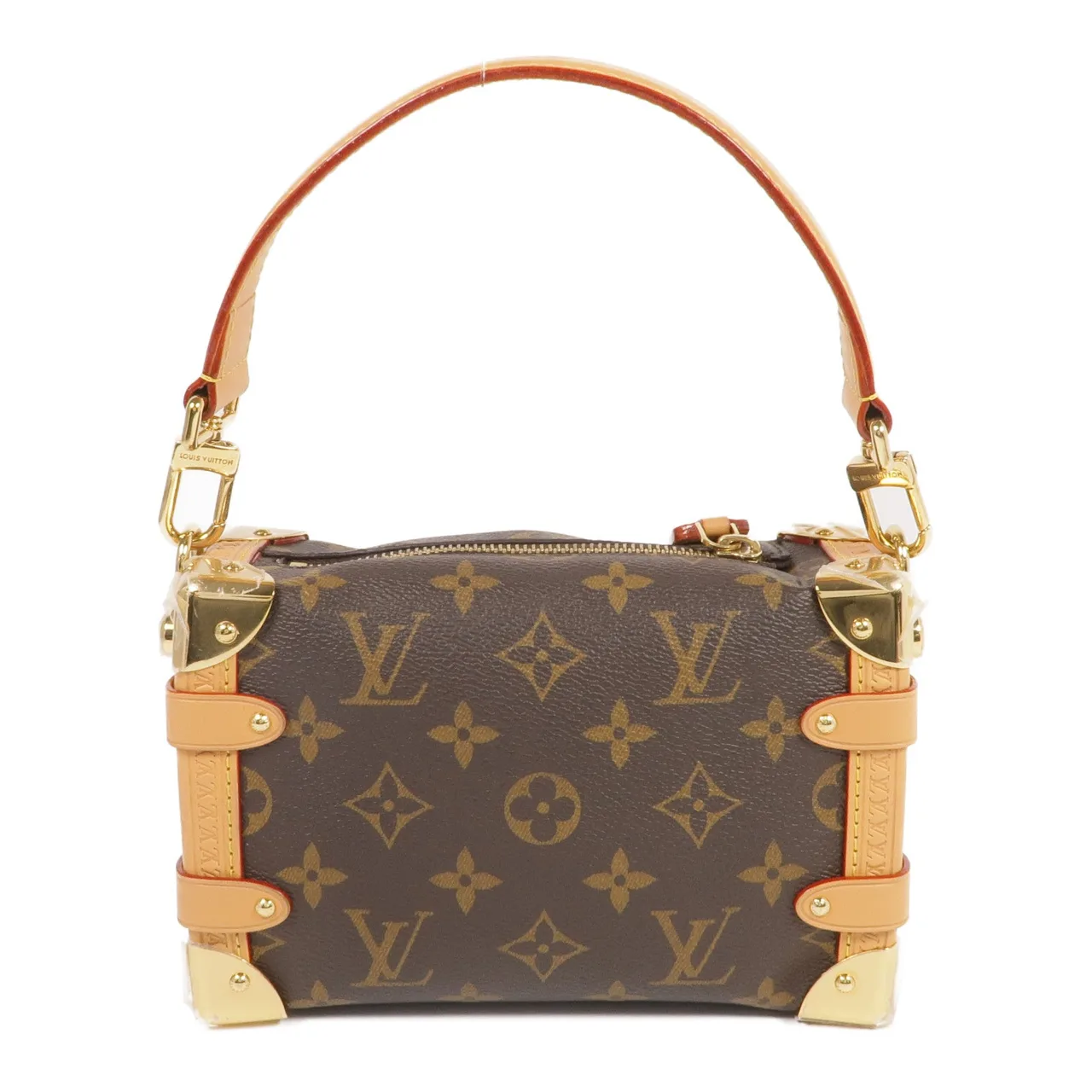 LOUIS VUITTON Side Trunk M46815 兩用包 塗層帆布 棕色 / Brown 塗層帆布 中古品B - 縮圖 3