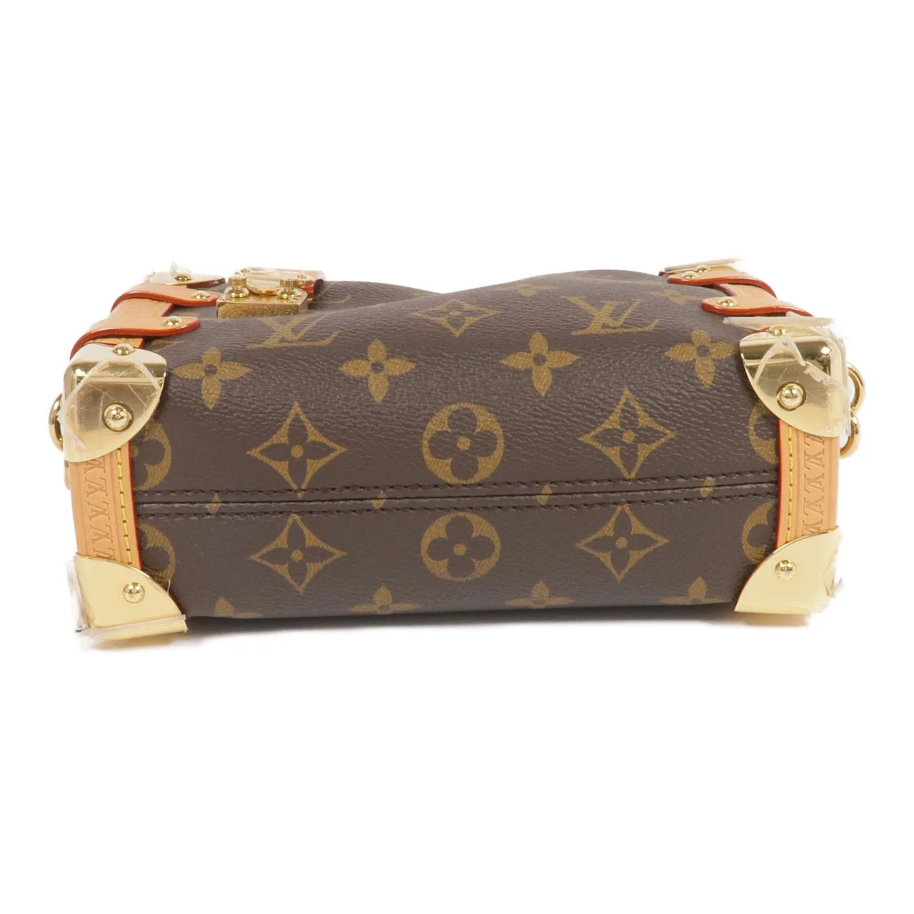 LOUIS VUITTON Side Trunk M46815 兩用包 塗層帆布 棕色 / Brown 塗層帆布 中古品B - 縮圖 4
