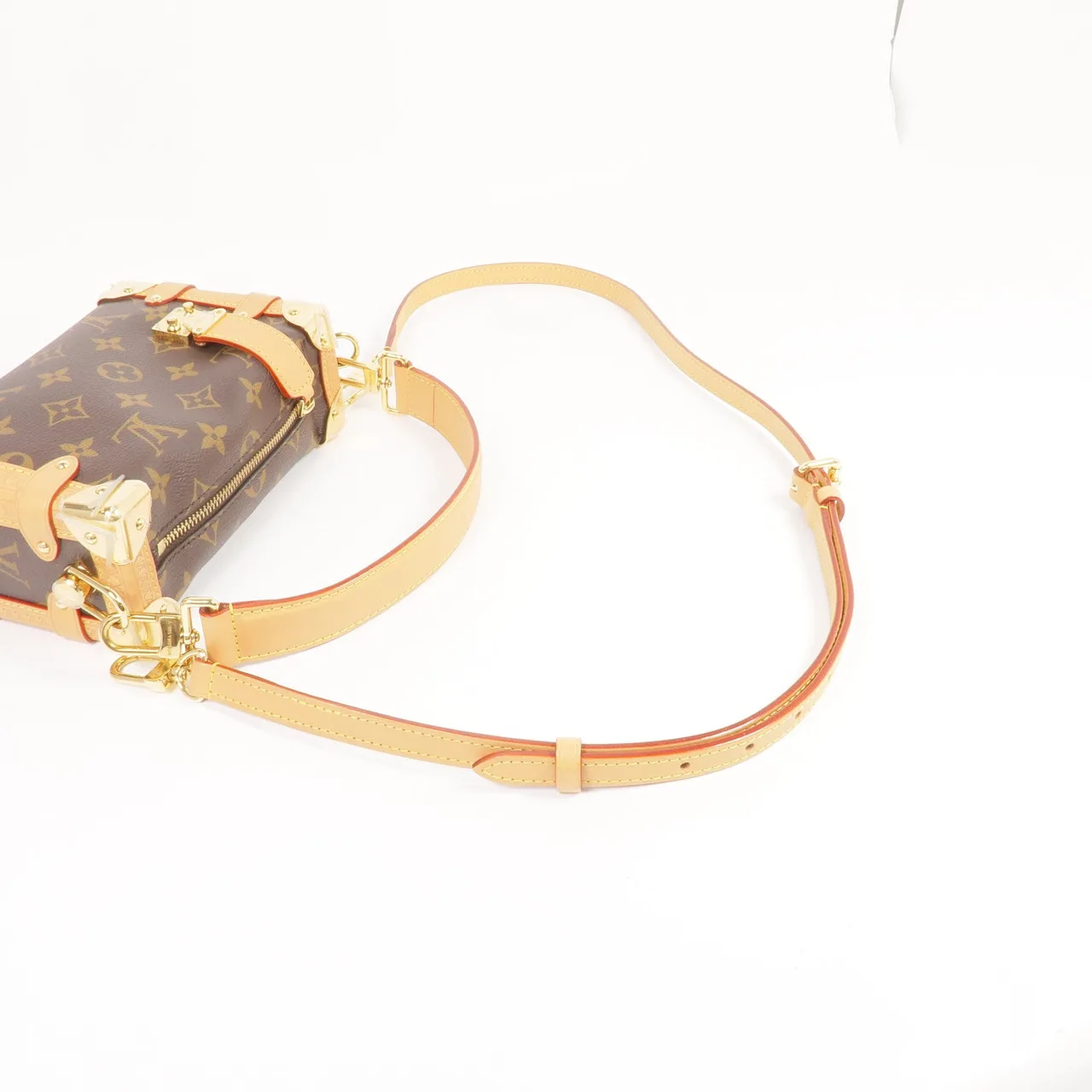 LOUIS VUITTON Side Trunk M46815 兩用包 塗層帆布 棕色 / Brown 塗層帆布 中古品B - 縮圖 7