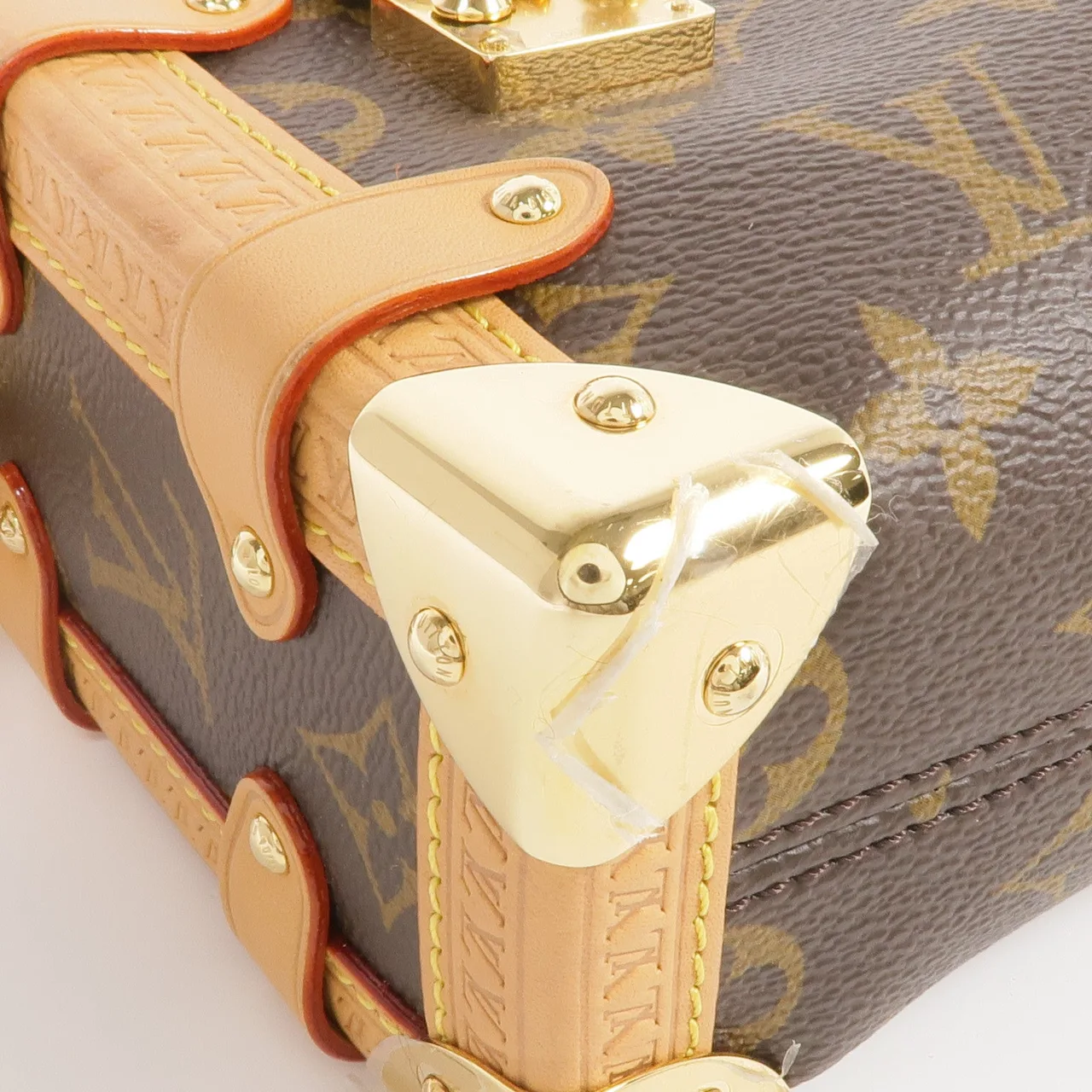 LOUIS VUITTON Side Trunk M46815 兩用包 塗層帆布 棕色 / Brown 塗層帆布 中古品B - 縮圖 10