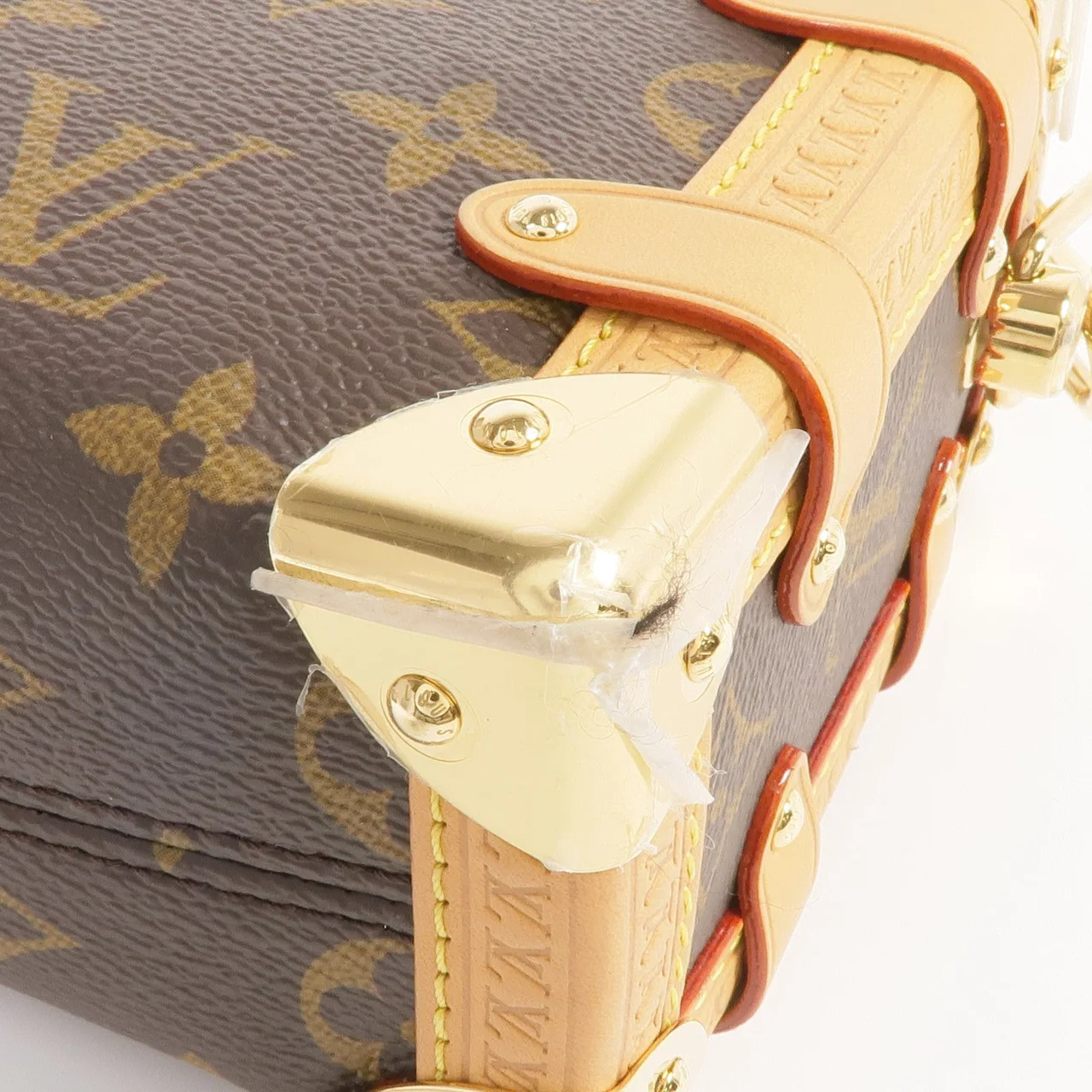 LOUIS VUITTON Side Trunk M46815 兩用包 塗層帆布 棕色 / Brown 塗層帆布 中古品B - 縮圖 11