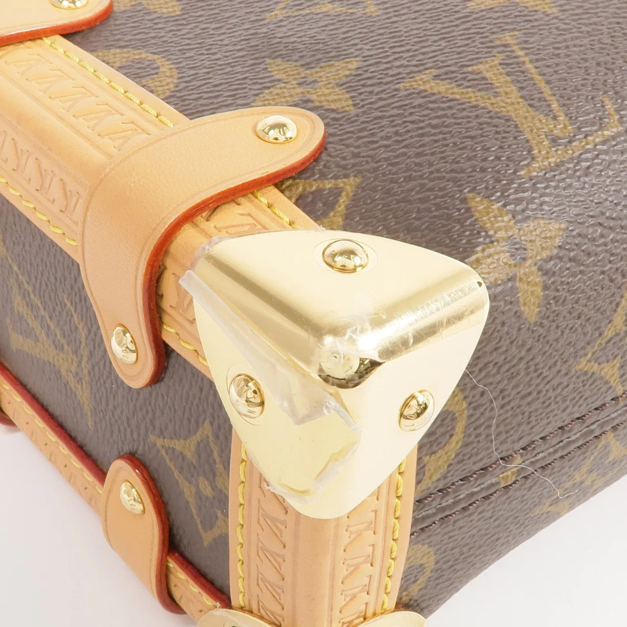 LOUIS VUITTON Side Trunk M46815 兩用包 塗層帆布 棕色 / Brown 塗層帆布 中古品B - 縮圖 12