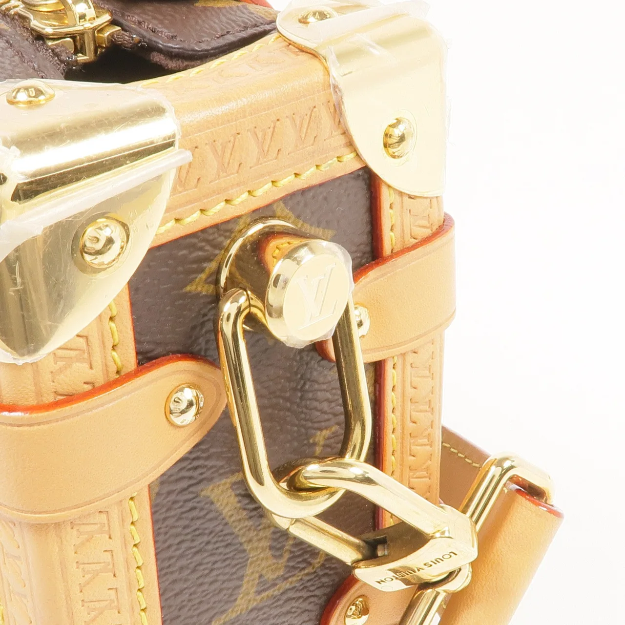 LOUIS VUITTON Side Trunk M46815 兩用包 塗層帆布 棕色 / Brown 塗層帆布 中古品B - 縮圖 13