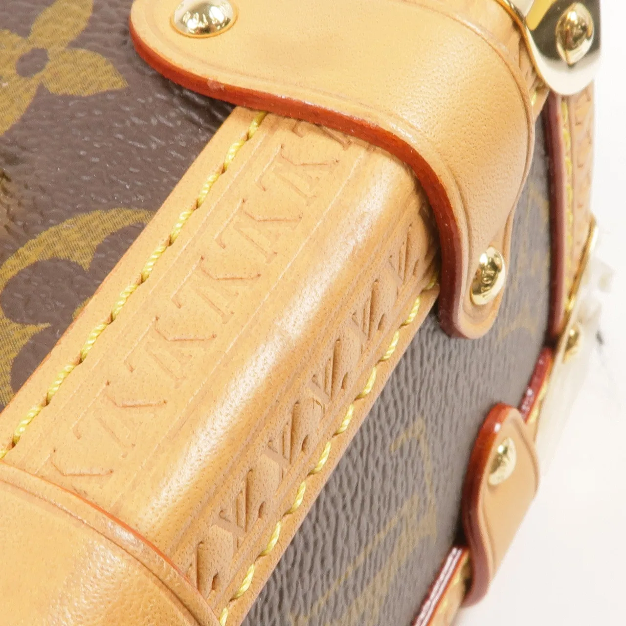 LOUIS VUITTON Side Trunk M46815 兩用包 塗層帆布 棕色 / Brown 塗層帆布 中古品B - 縮圖 16