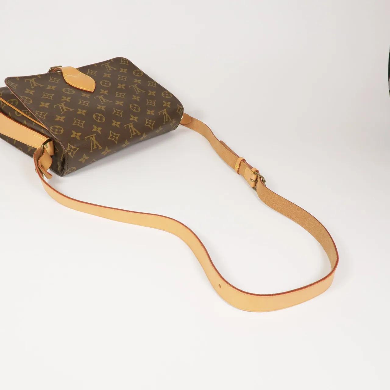 LOUIS VUITTON Cartouchiere M51252 Shoulder Bag Coated Canvas 棕色 Coated Canvas Rank A - Thumbnail 8