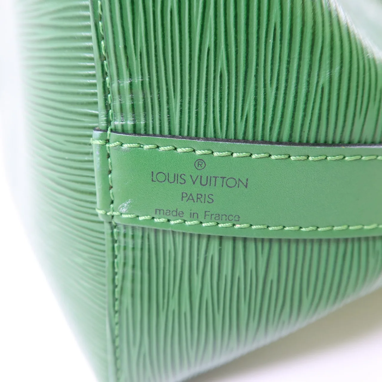 LOUIS VUITTON Bucket M44104 肩背包 牛皮 綠色 牛皮 中古品A - 縮圖 7