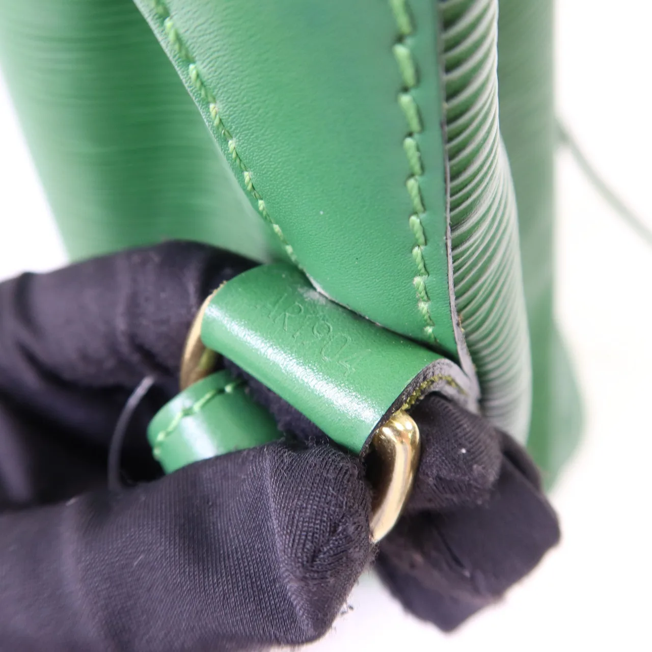 LOUIS VUITTON Bucket M44104 肩背包 牛皮 綠色 牛皮 中古品A - 縮圖 8