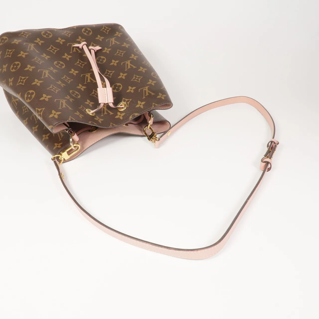 LOUIS VUITTON NeoNoe M44020 肩背包 塗層帆布 棕色 / 粉色 塗層帆布 中古品A - 縮圖 9