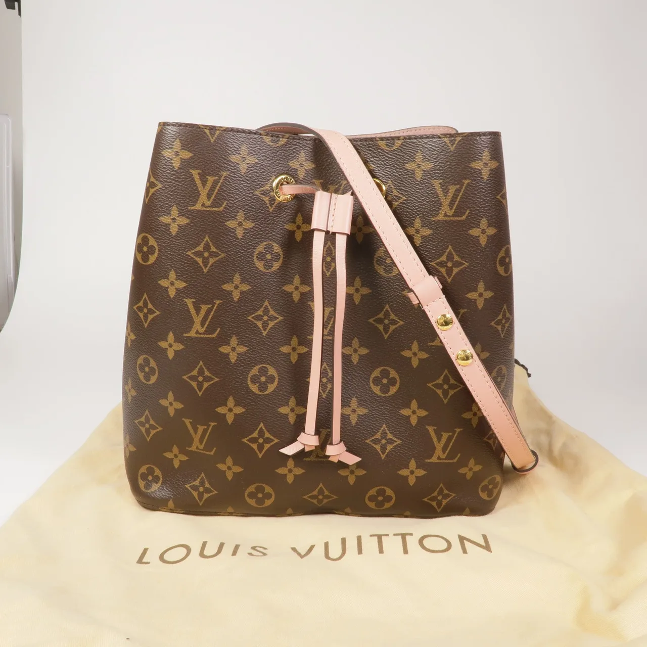 LOUIS VUITTON NeoNoe M44020 肩背包 塗層帆布 棕色 / 粉色 塗層帆布 中古品A - 縮圖 10