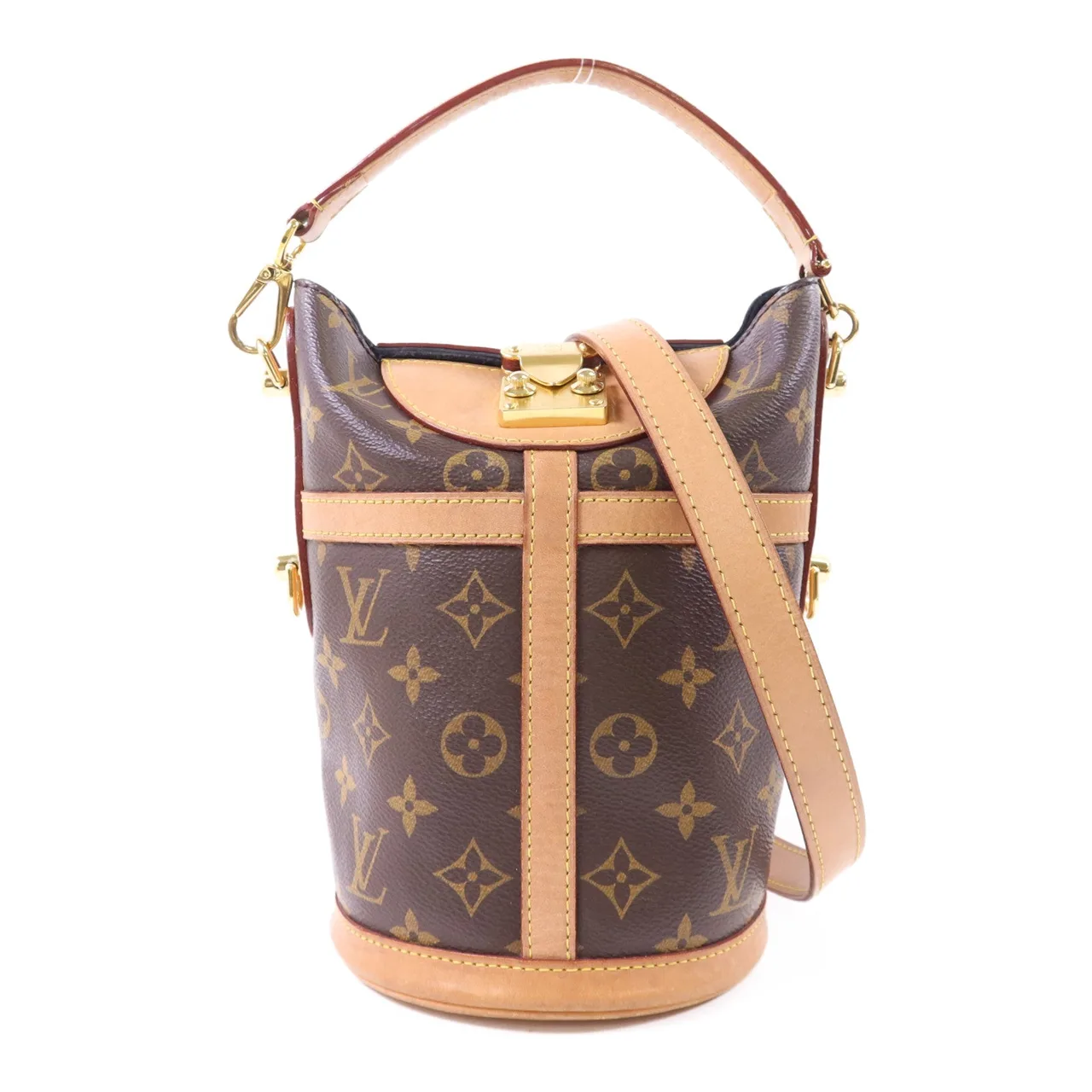 LOUIS VUITTON Duffle M43587 2-Way Bag Coated Canvas 棕色