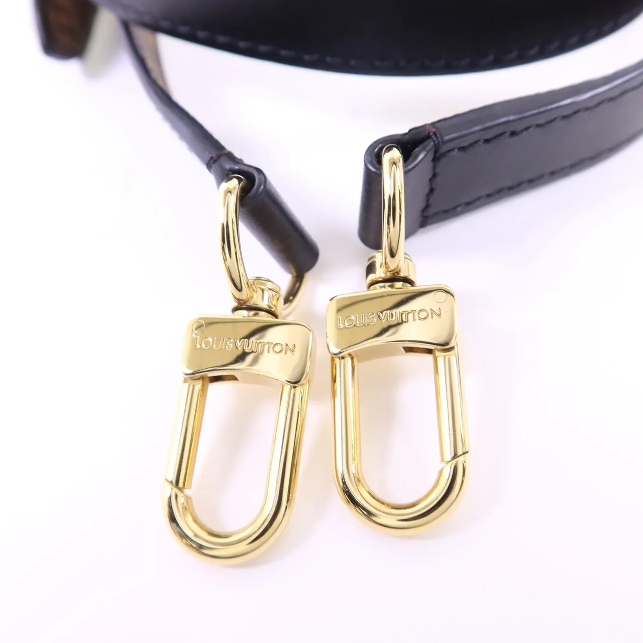 LOUIS VUITTON Sac Plat M20958 2-Way Bag Calfskin 黑色 Calfskin Rank B - Thumbnail 9