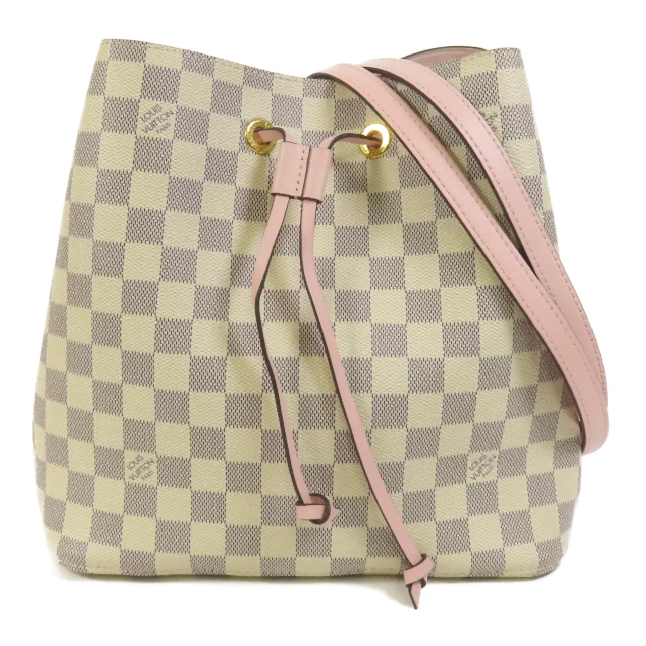 LOUIS VUITTON NeoNoe N40152 Shoulder Bag Coated Canvas 白色