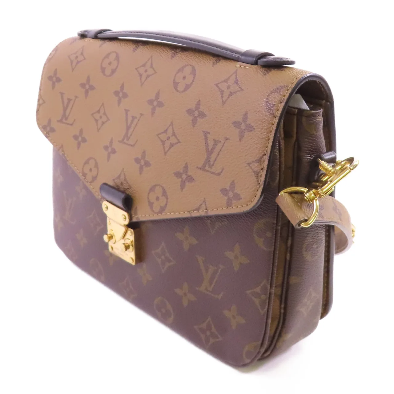 LOUIS VUITTON Pochette Metis M44876 兩用包 塗層帆布 棕色 塗層帆布 中古品A - 縮圖 3