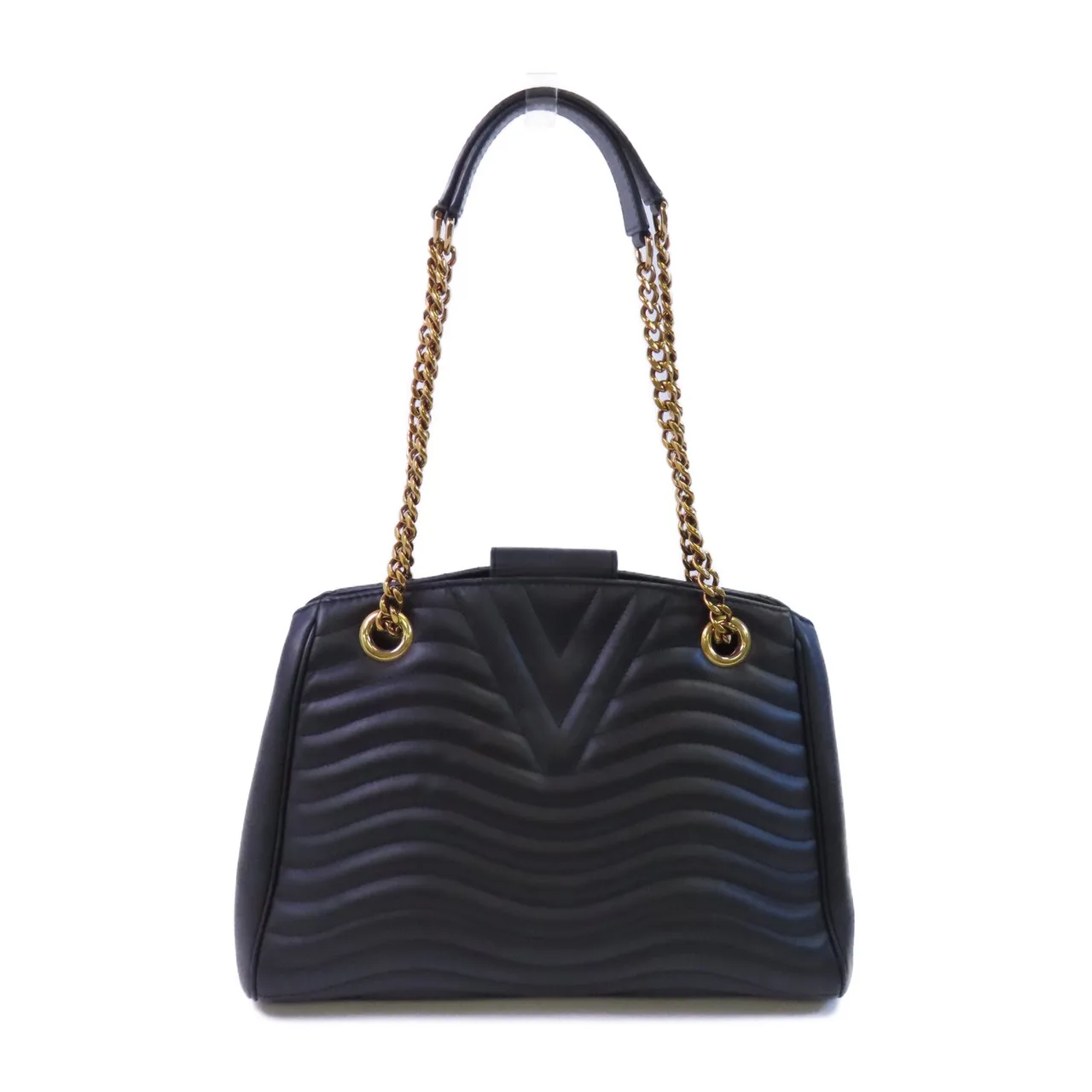 LOUIS VUITTON New Wave M51496 肩背包 牛皮 黑色 牛皮 中古品B - 縮圖 2