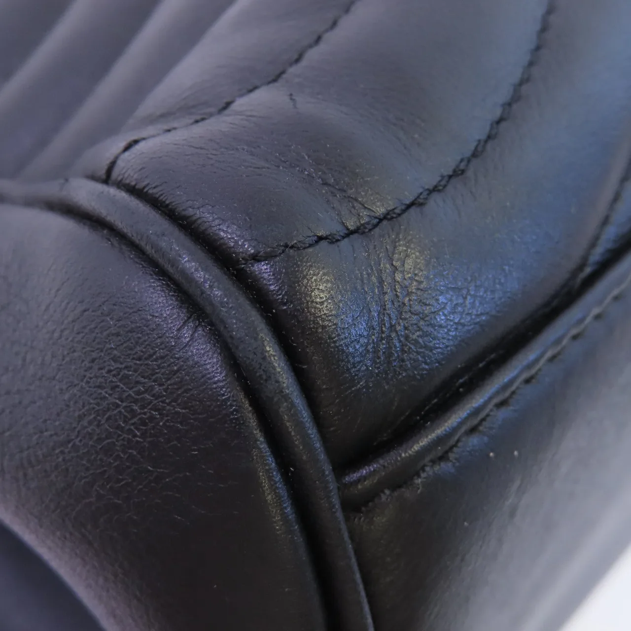 LOUIS VUITTON New Wave M51496 肩背包 牛皮 黑色 牛皮 中古品B - 縮圖 7