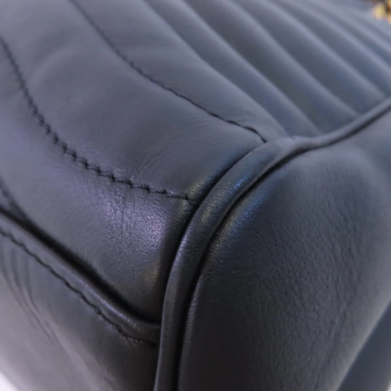 LOUIS VUITTON New Wave M51496 肩背包 牛皮 黑色 牛皮 中古品B - 縮圖 10