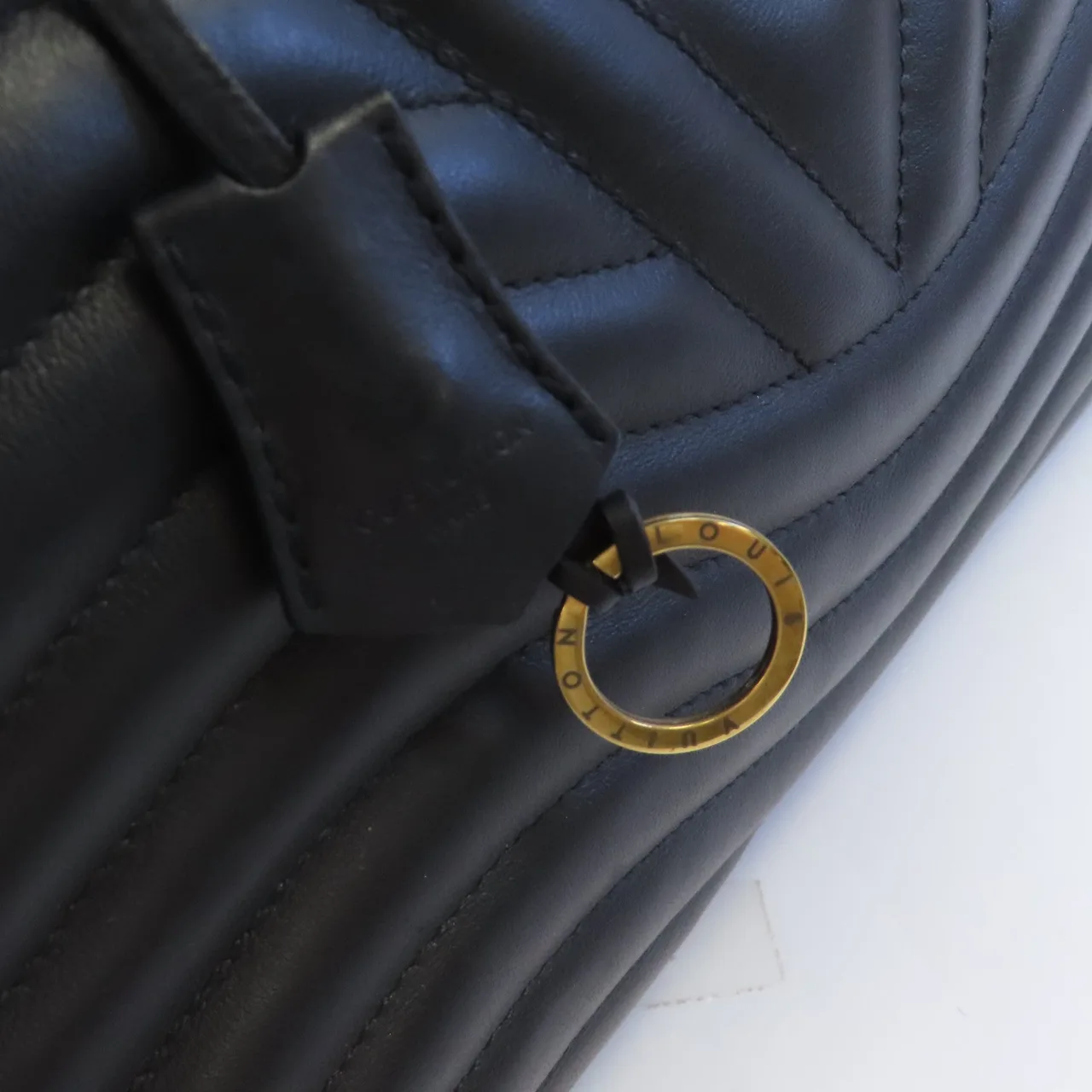 LOUIS VUITTON New Wave M51496 肩背包 牛皮 黑色 牛皮 中古品B - 縮圖 13