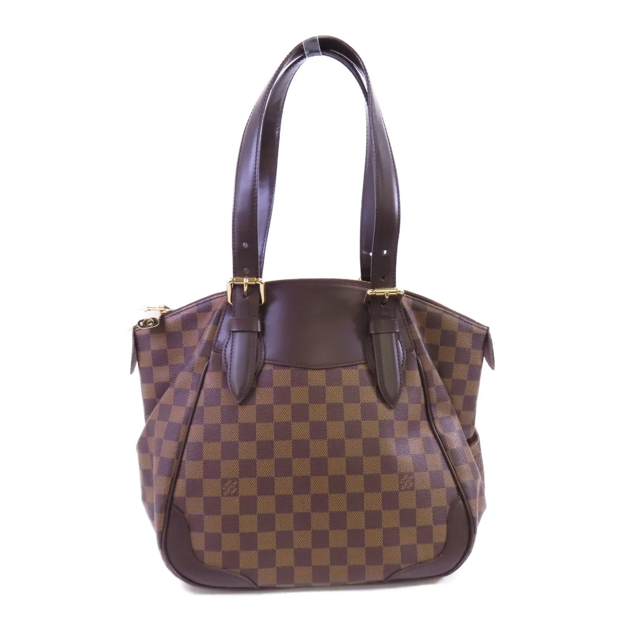 LOUIS VUITTON Verona N41119 Shoulder Bag Coated Canvas 棕色