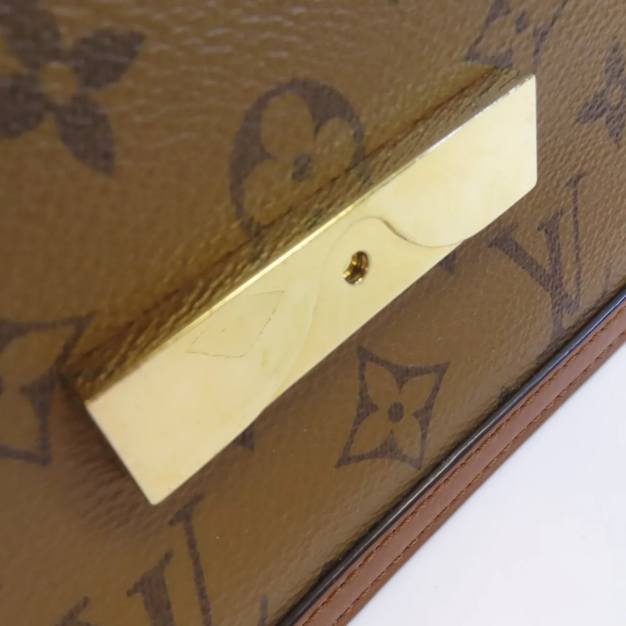 LOUIS VUITTON Mini Dauphine M44580 肩背包 塗層帆布 棕色 塗層帆布 中古品A - 縮圖 13