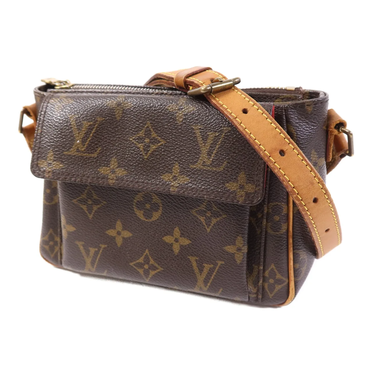 LOUIS VUITTON Viva Cite M51165 肩背包 塗層帆布 棕色 塗層帆布 中古品B - 縮圖 3