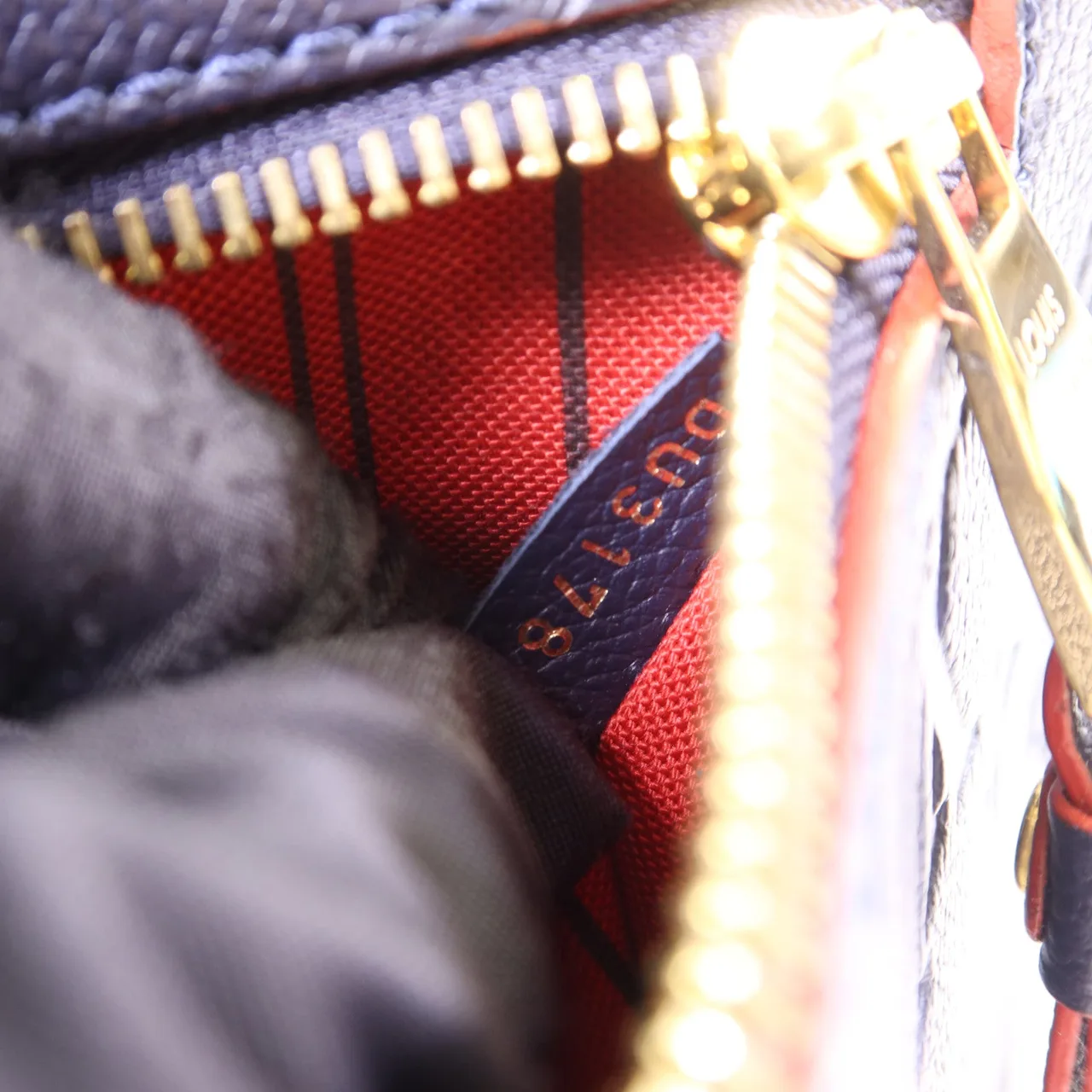 LOUIS VUITTON Pochette Metis M44071 兩用包 牛皮 海軍藍 牛皮 中古品A - 縮圖 10