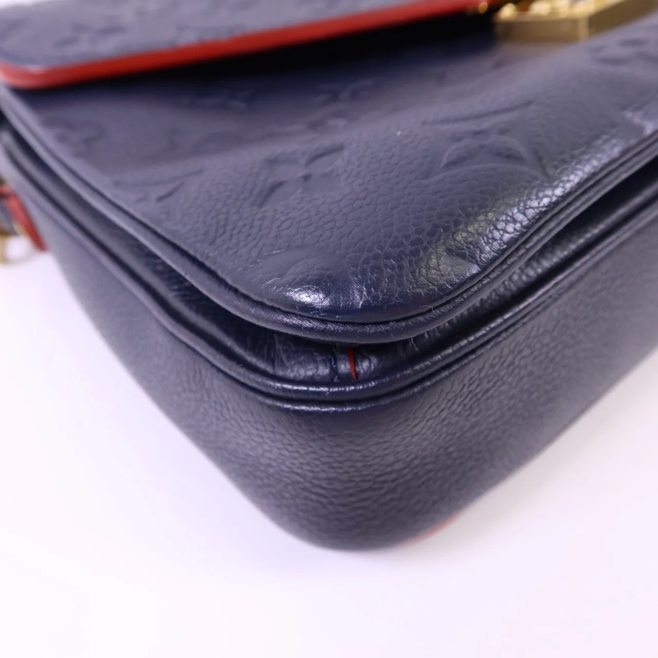 LOUIS VUITTON Pochette Metis M44071 兩用包 牛皮 海軍藍 牛皮 中古品A - 縮圖 13