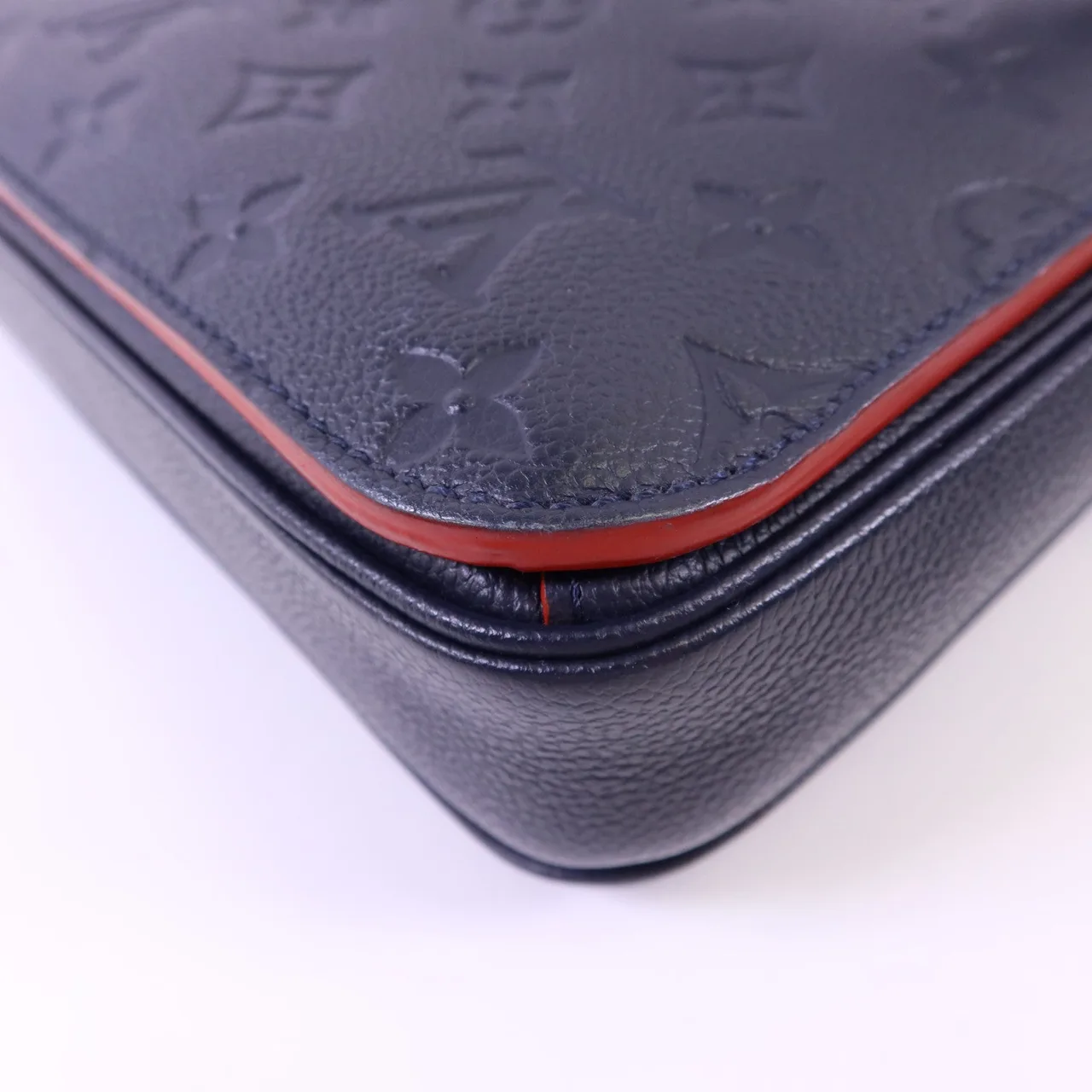 LOUIS VUITTON Pochette Metis M44071 兩用包 牛皮 海軍藍 牛皮 中古品A - 縮圖 14