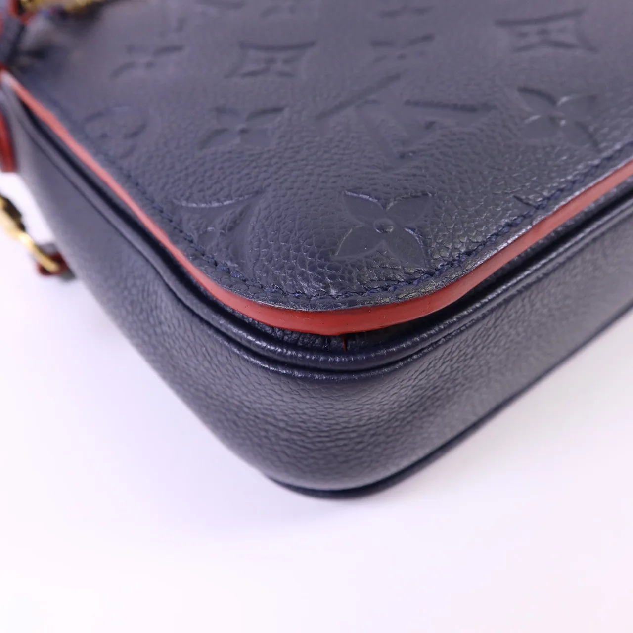 LOUIS VUITTON Pochette Metis M44071 兩用包 牛皮 海軍藍 牛皮 中古品A - 縮圖 15