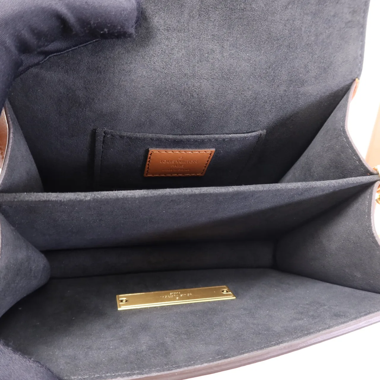 LOUIS VUITTON Mini Dauphine M45959 肩背包 塗層帆布 棕色 塗層帆布 中古品A - 縮圖 5