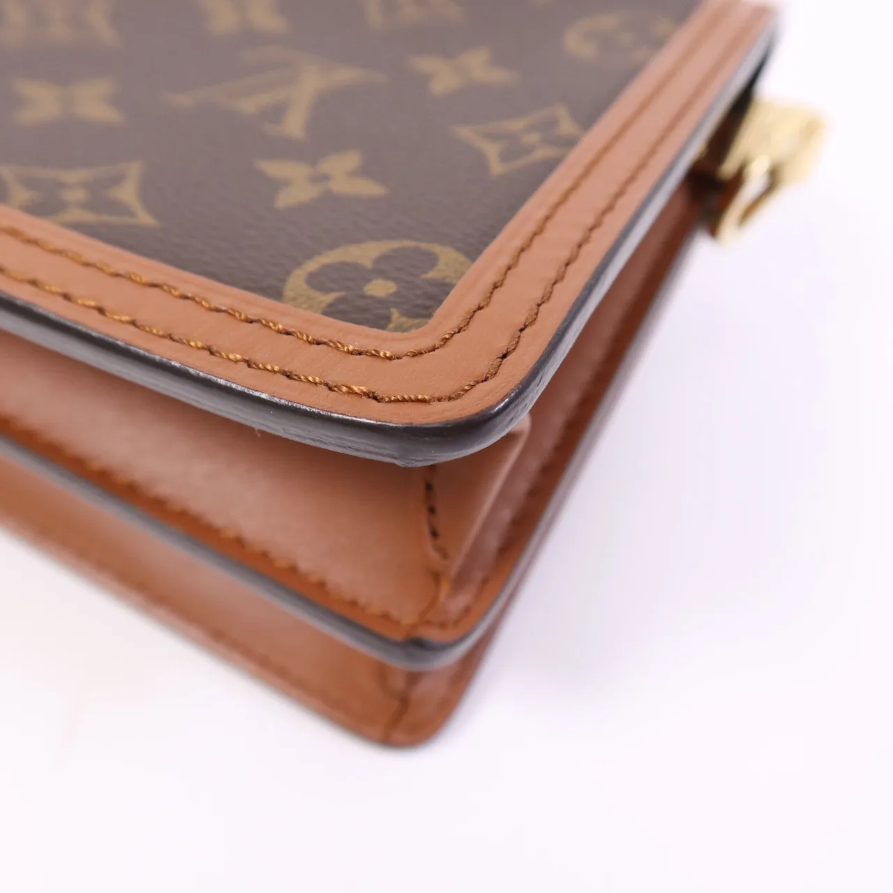 LOUIS VUITTON Mini Dauphine M45959 肩背包 塗層帆布 棕色 塗層帆布 中古品A - 縮圖 11