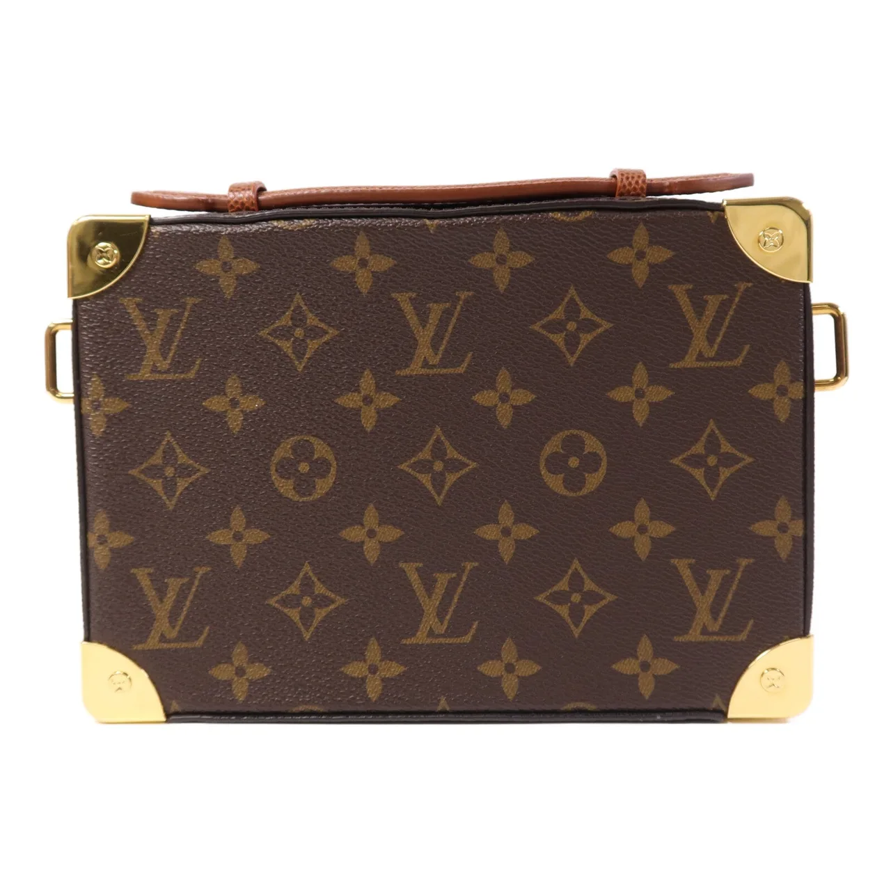 LOUIS VUITTON Soft Trunk M45785 兩用包 塗層帆布 棕色 / Brown 塗層帆布 中古品A - 縮圖 2