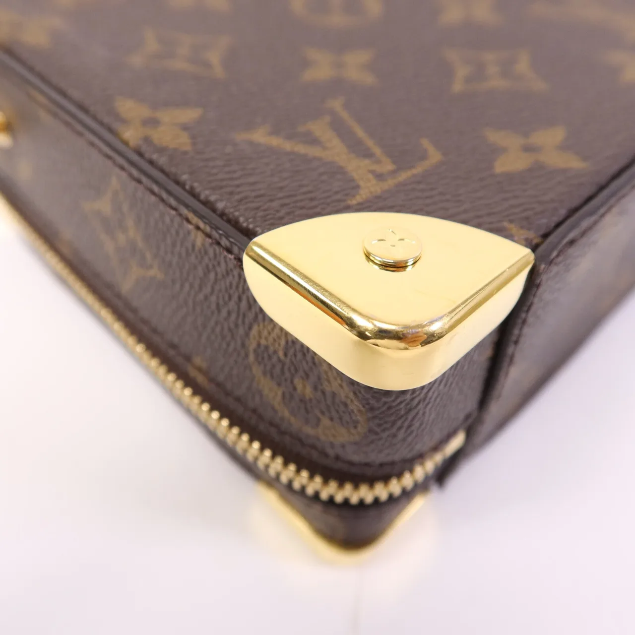 LOUIS VUITTON Soft Trunk M45785 兩用包 塗層帆布 棕色 / Brown 塗層帆布 中古品A - 縮圖 13