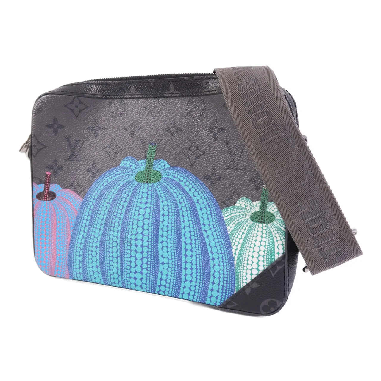 LOUIS VUITTON M46435 肩背包 塗層帆布 黑色 / 灰色 / Black/Grey 塗層帆布 中古品A - 縮圖 2