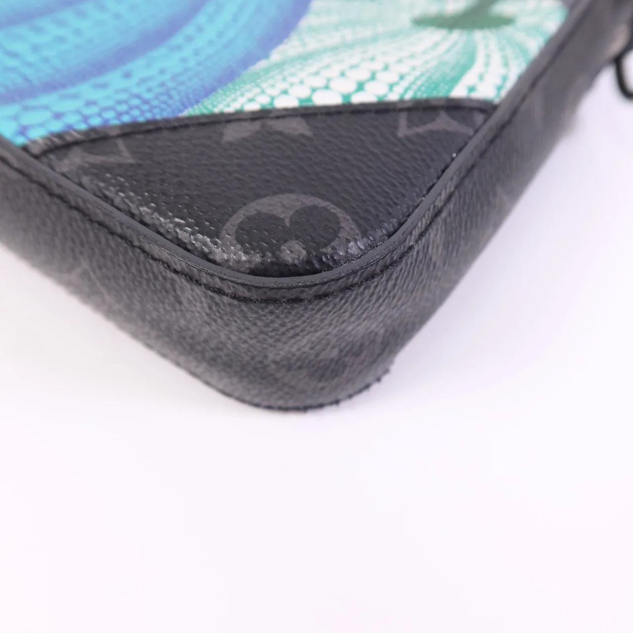 LOUIS VUITTON M46435 肩背包 塗層帆布 黑色 / 灰色 / Black/Grey 塗層帆布 中古品A - 縮圖 10