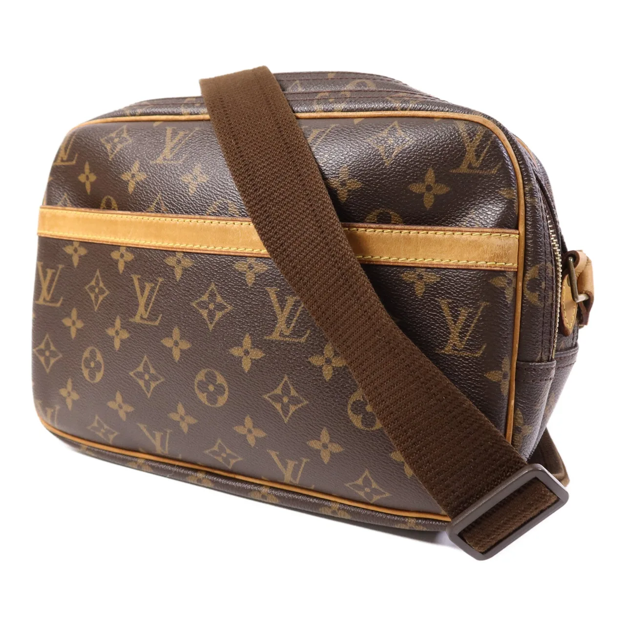 LOUIS VUITTON Reporter M45254 肩背包 塗層帆布 棕色 塗層帆布 中古品B - 縮圖 3