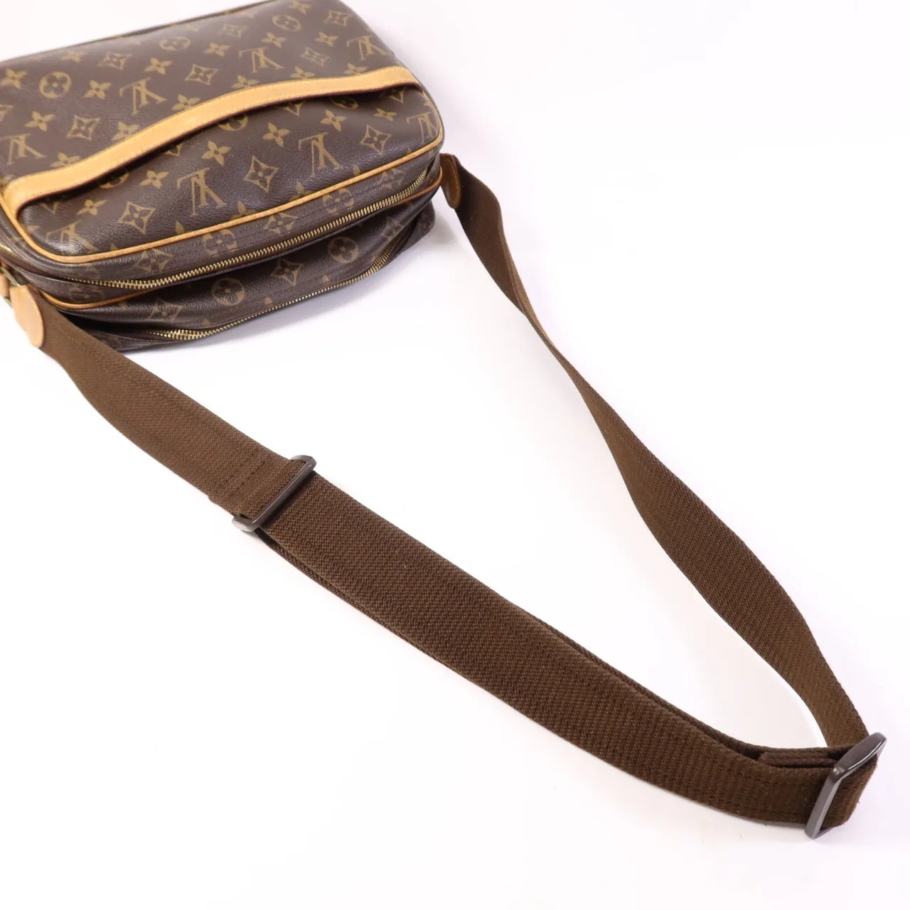 LOUIS VUITTON Reporter M45254 肩背包 塗層帆布 棕色 塗層帆布 中古品B - 縮圖 8