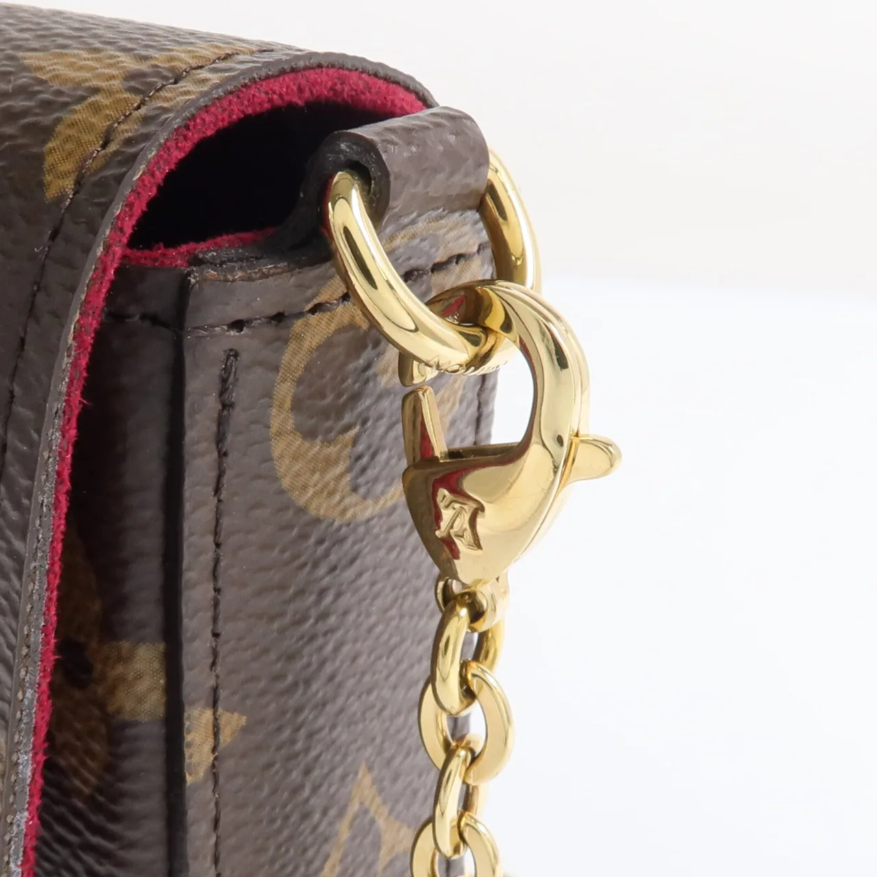 LOUIS VUITTON Felicie M81896 Shoulder Bag Coated Canvas 棕色 Coated Canvas Rank A - Thumbnail 6