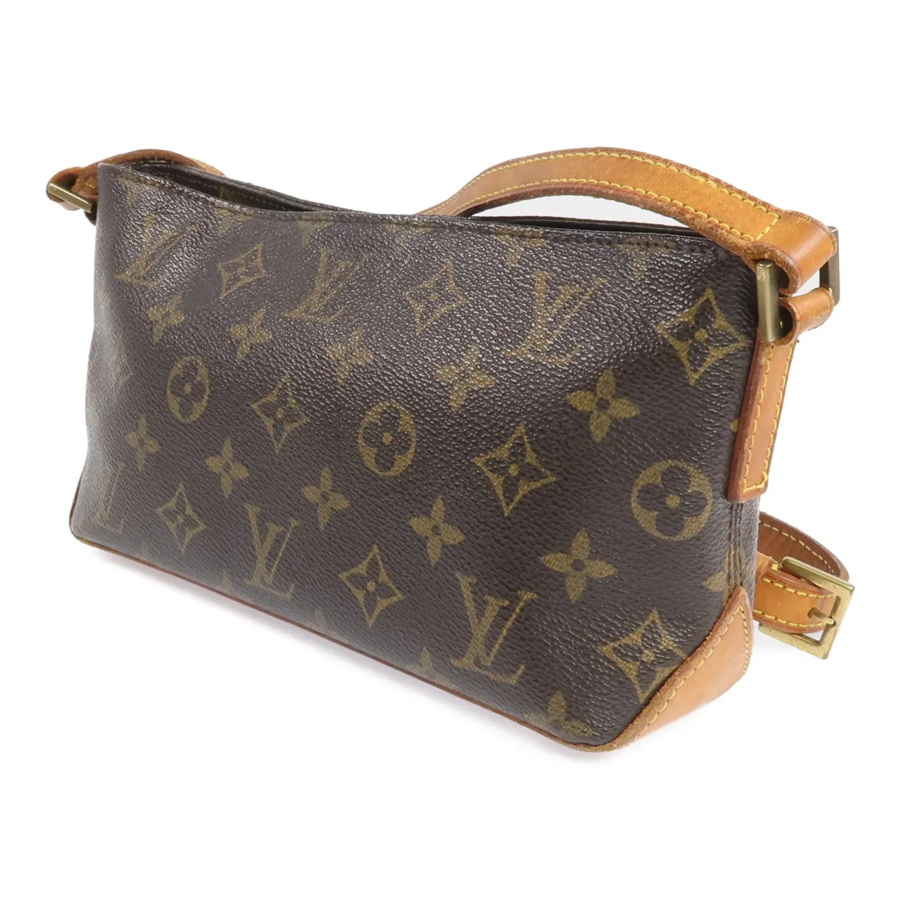 LOUIS VUITTON Trotteur M51240 肩背包 塗層帆布 棕色 / Brown 塗層帆布 中古品B - 縮圖 2
