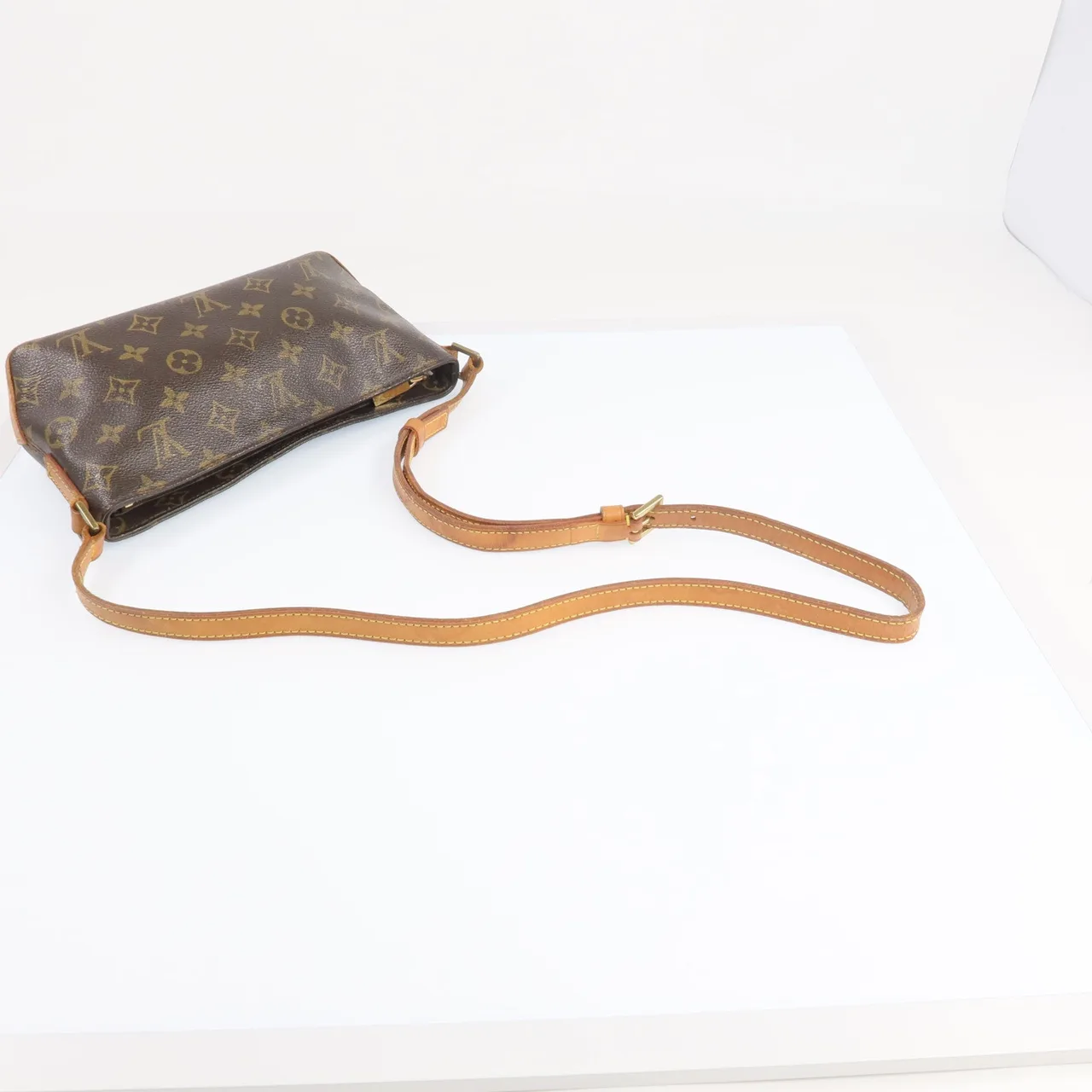 LOUIS VUITTON Trotteur M51240 肩背包 塗層帆布 棕色 / Brown 塗層帆布 中古品B - 縮圖 8